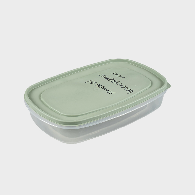Transparent förvaringslåda med handtag och lock PFB057